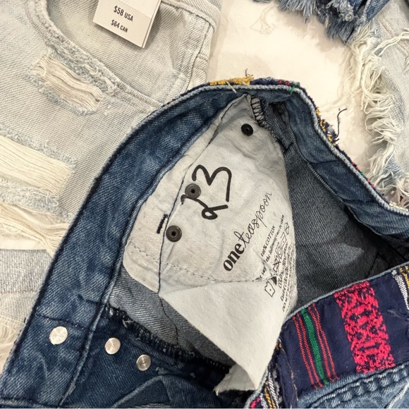 Jean denim shorts lot of 6 pairs- one teaspoon, Abercrombie - Picture 5 of 7